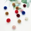 200pcs/lot Plush Fur Covered Ball Beads Charms DIY Pompom Beads Pendant for Necklace Bracelet Earring Jewelry Making