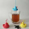 Bonito Pequeno Pato Chá Infusor 3 Cores Duck Forma Alimento Grau Silicone Tea Filtro de Chá Saco