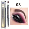 CmaaDu 2 in 1 Eyebrow Pencil + Eyebrow Brush Eyebrow Pencil Toothbrush Head Design Brush Waterproof 5 Colors eye brow pencil eye makeup