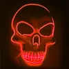 Halloween LED beleuchtete Maske Schädelmaske für Festival Cosplay Kostüm Maskerade Party Urlaub Karneval Maske 10 Farben