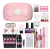 Nail Art Kits Kit Set 36w UV LED Lamp For 4 Color Hard Jelly Quick Building Extension Manicure