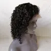 13x6 Água Curly Curly Frente Humano Cabelo Perucas 150% Densidade Brasileiro Cabelo Virgem Prejogado com Cabelo Bebê Cor Natural