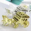 Al por mayor-Nuevo más barato 10pcs / lot Cinderella Carriage Wedding Favor Boxes Candy Box Royal Wedding Favor Boxes Gifts Event Party Supplie