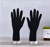 Svart 24 * 10cm Kvinna PVC Magne Sketch Hand Mannequin Manicure Props Smycken Glove Modell för Sport Racing Body Halloween 1Pair C811