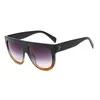 Lyx-kvalitet Kampanjpris Nya fyrkantiga solglasögon Kvinnor Retro märkesdesignersolglasögon för kvinnor Platt topp överdimensionerade solglasögon UV400