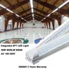 V-em forma de 4FT 28W Cooler porta LED tubos T8 integrados tubos de LED duplos laterais LED luzes de fixação nos EUA