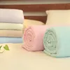 Comfortable Polyester Blanket Cotton Summer Duvet Quilt Cut Through Sleeping Cover Comforter 4 Colors Supply