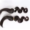 브라질 버진 바디 웨이브 끈 꼬임 인간의 머리카락 묶음 도매 확장