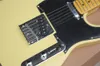 Factory Ameican High Quality Standard Lecaster Light Yellow Electric Guitar med svart hårdvara och Maple Fingerboard Customized5205456