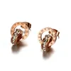 Rose Gold Color Fashion simple Lady039s Boucles d'oreilles à glands