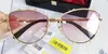 Die neueste Modedesigner-Sonnenbrille 114 Pilotenrahmen Rahmennahtfarbe Beinschutz helle Farbe dekorative Brillenoberseite qua5727398