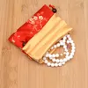 Sacchetti regalo con coulisse da 12x15 cm. Confezione natalizia per matrimoni. Borsa a sacco. Piccoli sacchetti per gioielli in tessuto di seta stile cinese