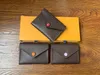 Nieuwe topkwaliteit vrouwen originele doos portemonnees luxe echt lederen multicolor korte portemonnee kaarthouder klassieke zipperzakontwerper wallets