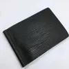 Black Id Id Credit Bolses Bolsa Genuine Leather Small Cartet com Clipe de Money For Men 2023 Novo Mini Card de Moda POUC277O