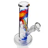 7.8インチカラフルなBongs Hookah Bowl Bubbler Honeycomb Pipes with Quartzボウル