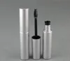 100pcs/lot 8.0ml shiny Silver mascara plastic bottle packaging empty cream tube eyeliner