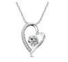 Fashion-n Crystal Diamonds Love Heart Pendant Statement Necklace Rhinestone Fashion Class Women Girls Lady Jewelry Christmas Gift