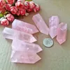 Commercio all'ingrosso libero di trasporto 1 PZ Grande 100% Natural Rock Pink Rose Quartz Crystal Stone Point Healing Crystal Stone 50-60mm e 70-75mm