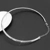 New Punk Simple Round Circle Torques for Women Necklace Ladies Metal Gold Silver Wire Collar Choker Fashion Jewelry