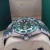 40мм Rbow Радуга Алмазный диск Sapphire Baselworld Часы Мужские автоматические часы Green Men Sport 116610LV Sub Дата Наручные часы