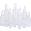 10ml 20 ml 30 ml 50 ml 60ml 100 ml Refillable Plastikowy Plastikowy Butelka Perfumy Makijaż Wyczyść Puste Butelki Spray Cosmetic Pet Container