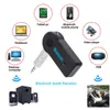 Universal 3,5 milímetros Bluetooth Car Kit A2DP sem fio Transmissor FM AUX Áudio Music Receiver Adaptador Handsfree com microfone para o telefone MP3 Retail Box