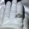 Choucong anillo de mariposa de moda 5A Zircon Cz Plata de Ley 925 anillos de compromiso para boda para mujeres y hombres joyería de fiesta