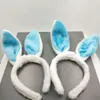 Yenilik Aydınlatma LED Işık Pullu Tavşan Kulak Kafa Bandı Cosplay Seksi Bunny Cadılar Bayramı Partisi Kafa Karnaval Hayvan Kadın Kostüm Mix Renk