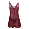 섹시한 Damen Dessous Hohle Spitze Babydoll Reizwasche Unterwasche Nachtwasche Anzug #R43