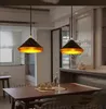 New Nordic industrial chandelier single head modern minimalist cafe bar restaurant personality wrought iron lampshade lighting