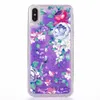 Caso liquido di scintillio di Bling per Iphone XR XS MAX X 8 7 6 TPU molle del gelato di Flamingo Panada Dynamic Quicksand telefono di galleggiamento Copertura di scintillio