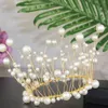 Shiny Handmade Pearl Princess Crown Headdress Cake Topper Wedding Bride and Groom Happy Birthday Hat Cake Decoration6191983