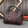 جلد طبيعي حقيبة الرجال حقيبة يد الأعمال التجارية الذكور 15.6 "محمول ماسنجر حقائب الكتف حمل محفظة