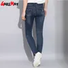 Garemay Узкие джинсы с вышивкой Woman Spring 2019 Джинсовые эластичные женские джинсы Вышивка Mujer Модные тонкие джинсы для женщин Y19042901