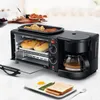 Home Multifunctional three in one breakfast machine household electric oven toaster frying pan mini oven Breakfast Machine 220V256N