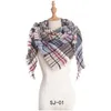 Treillis Triangle Cou Écharpe Écharpes À Carreaux Filles Vérifier Gland Wrap Grille Surdimensionné Châle À Franges Pashmina Hiver Foulard Couvertures AZYQ6790