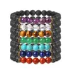 Oeil de Tigre Turquoise Bracelet en Pierre Naturelle Lava Rock Diffuseur d'Huile Essentielle Bracelet de Perles Designer Bijoux de Mode pour Femmes Hommes