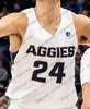 Jam Custom Utah State Aggies 2020 Basketball granatowy biały biały 5 Sam Merrill 34 Justin Bean 22 Brock Miller 10 Alphonso Anderson Ussu Jerseys