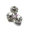Nouveaux bijoux à bricoler soi-même violet blanc perles ouvrables accessoires fleur huile entretoise Bracelet de perles bricolage perles ajourées pour bijoux accessoires de bricolage