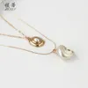 Gros-Conque pendentif colliers pour les femmes de luxe en alliage d'or Conches coquillages pendentifs bohème vacances style collier de mode bijoux