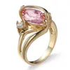 Creative 14KT Black Gold Horse Eye Ruby Ring 18K Gold Filled Emerald Pink Sapphire Jewelry Women Wedding Engagement Party Cocktail6157301