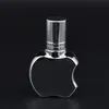 100 X 10ml Apple Shape Empty Glass Roll On Bottles With Golden/Silver Refillable Essential Oil Roll-On Perfume Bottles Wholesale