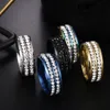 Дизайнерские украшения женские кольца 316L Titanium Ring Fashion Women Steel Кольцо Оптовая Кристалл Кольцо обручальные кольца для женщин