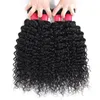 9A brasiliansk jungfruhår 3buntar med 4x4 spetsstängning Deep Curly Wave Human Hair Extension Bundles1465046