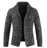 Hot Plus Storlek 3xl Vinter Varm Knapp Sweater Jacka Cardigan Långärmad Stickad Tröja Casual Lapel Neck Jumper Seoul Style