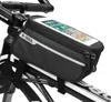 Nieuwe Hot Cycling Fiets Waterdichte Frame Voorbuis Tas Touch Screen Mobiele Telefoon Case Vier Kleuren Gratis Verzending