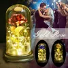 LED Galaxy Rose Flower Valentine's Day Gift Romantic Crystal Rose With Box