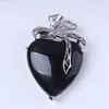 Heart-shaped pendant female charm crystal natural stone necklace earrings jewelry making