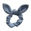 10pcs/lot Cute Bunny Ear Girl Hair Rope Scrunchies Bowknot Elastic Hair Bands for Women Bow Ties Ponytail Holder Accessories