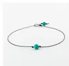 Nowy 20 sztuk / partia Moda Knot Turquoises Naszyjnik Skórzany Sznurek Naszyjnik Biżuteria Sprzedaje Kobiet Hurtowy Naszyjnik Choker